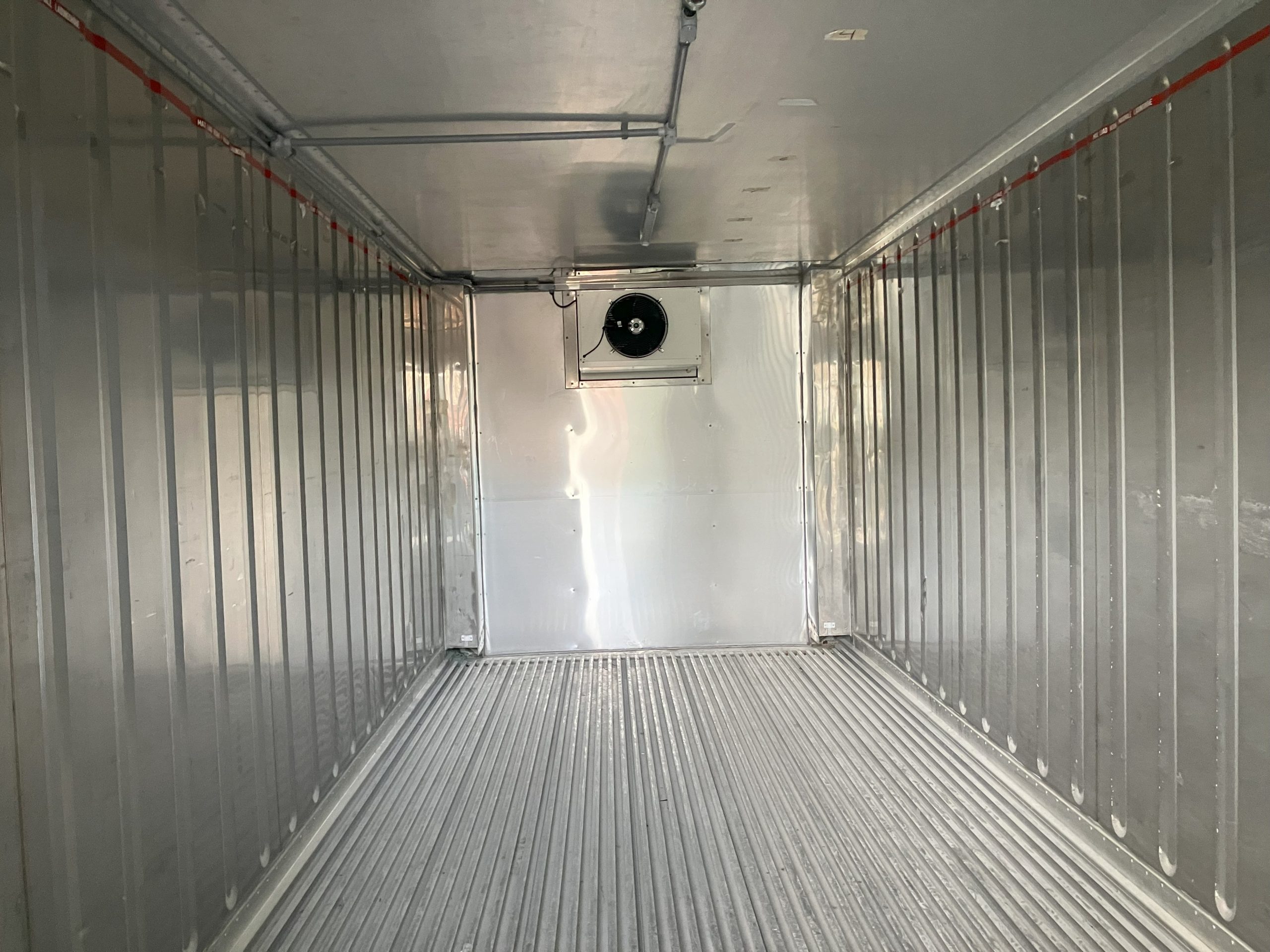 The inside of a reefer unit using Single-Phase Chillers and Freezers in Missouri