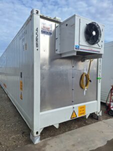 Cold storage equipment is seen. USA-Containers offers Cold Storage Solutions in Indiana.
