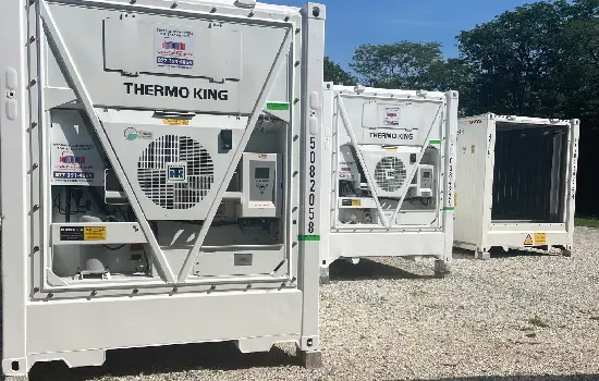 Cold storage equipment is seen. USA-Containers offers Cold Storage Solutions in Indiana.