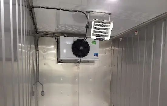A piece of refrigeration equipment is seen. USA-Containers offers Cold Storage Solutions in Missouri.
