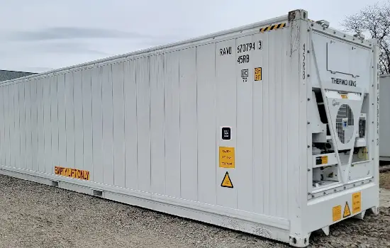 Refrigerated equipment is seen. USA-Containers offers Cold Storage Solutions in Ohio.