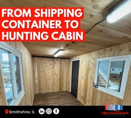 Shipping Container Hunting Cabin: A Custom Build in Smithshire, Illinois