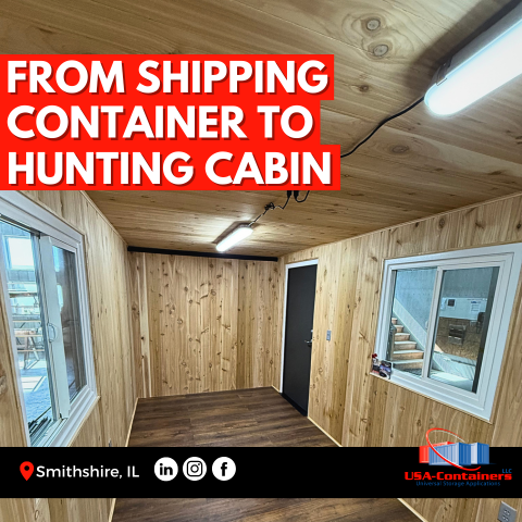 Shipping Container Hunting Cabin: A Custom Build in Smithshire, Illinois